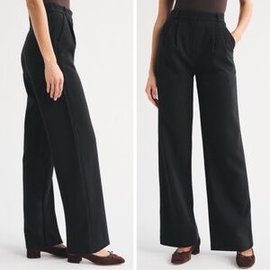 Abercrombie & Fitch Woman Black Sloane High Rise Tailored Wide Leg Pants US29